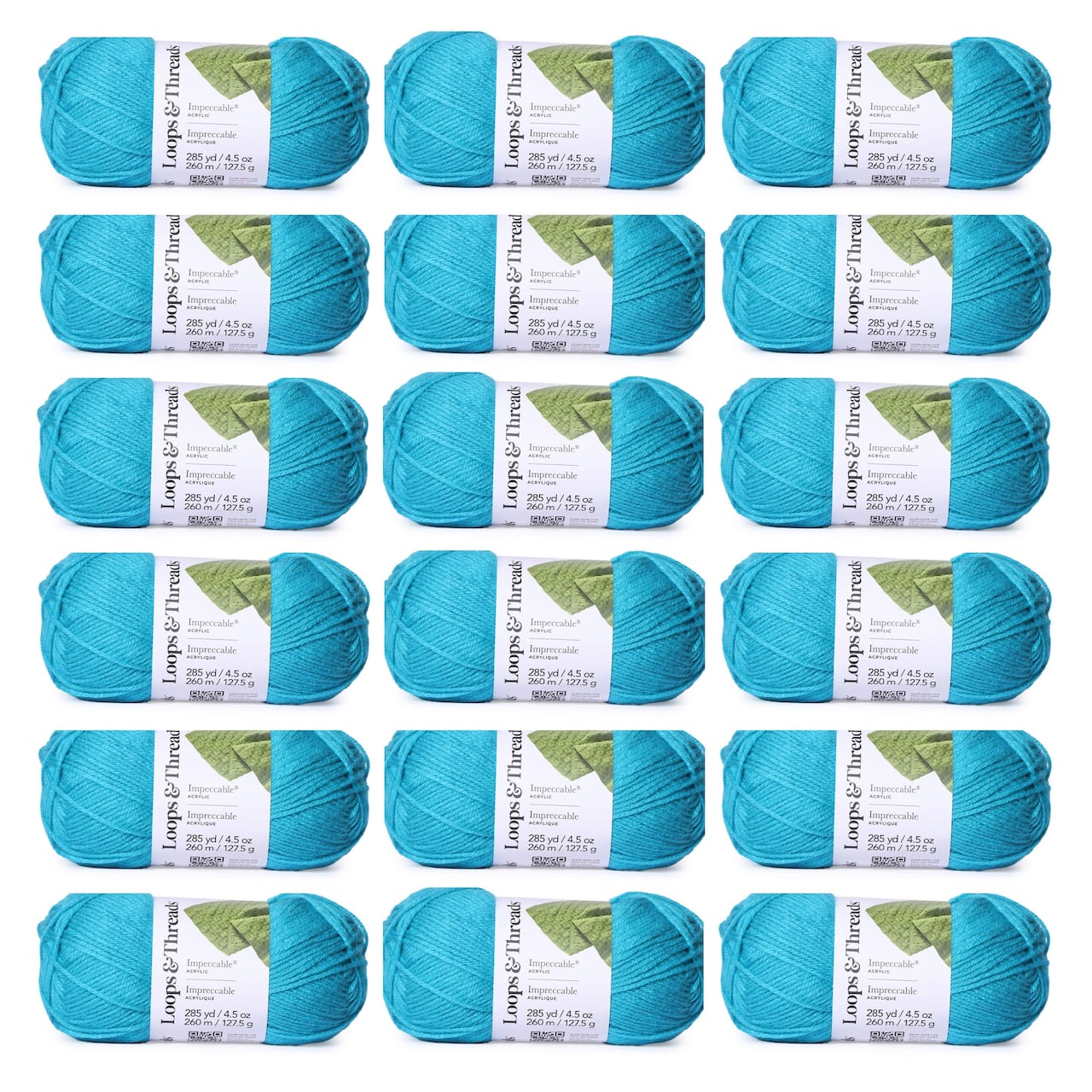 18 Pack: Impeccable® Solid Yarn by Loops & Threads®